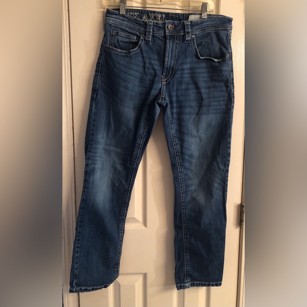 TK Axel distressed blue jeans size 32x30